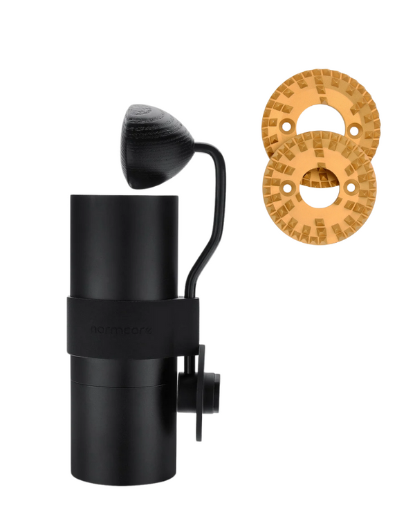 Normcore Manual Coffee Grinder V2 Ghost Burr   نورمكور مطحنة يدوية تروس كوست