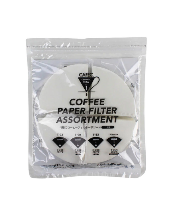 CAFEC 4P Paper Filter Assortment كافك سيت فلاتر