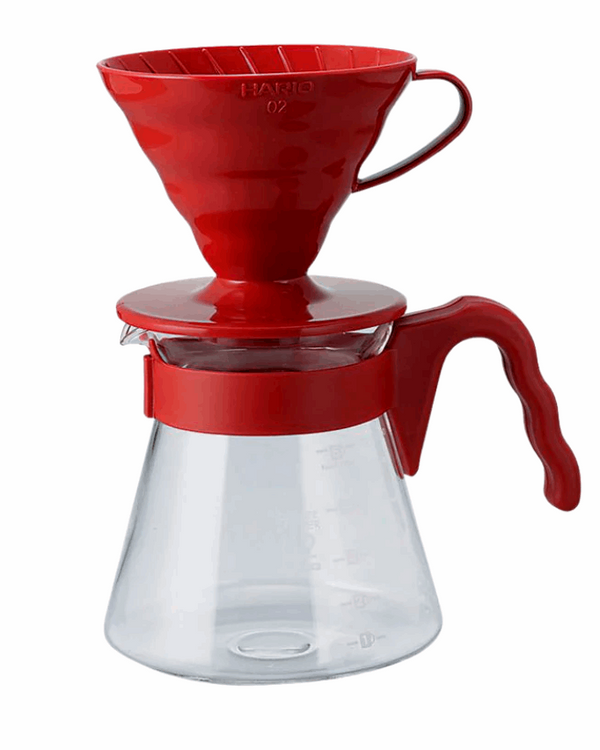 مجموعة V60 من هاريو   Hario V60 Pour Over Kit Red